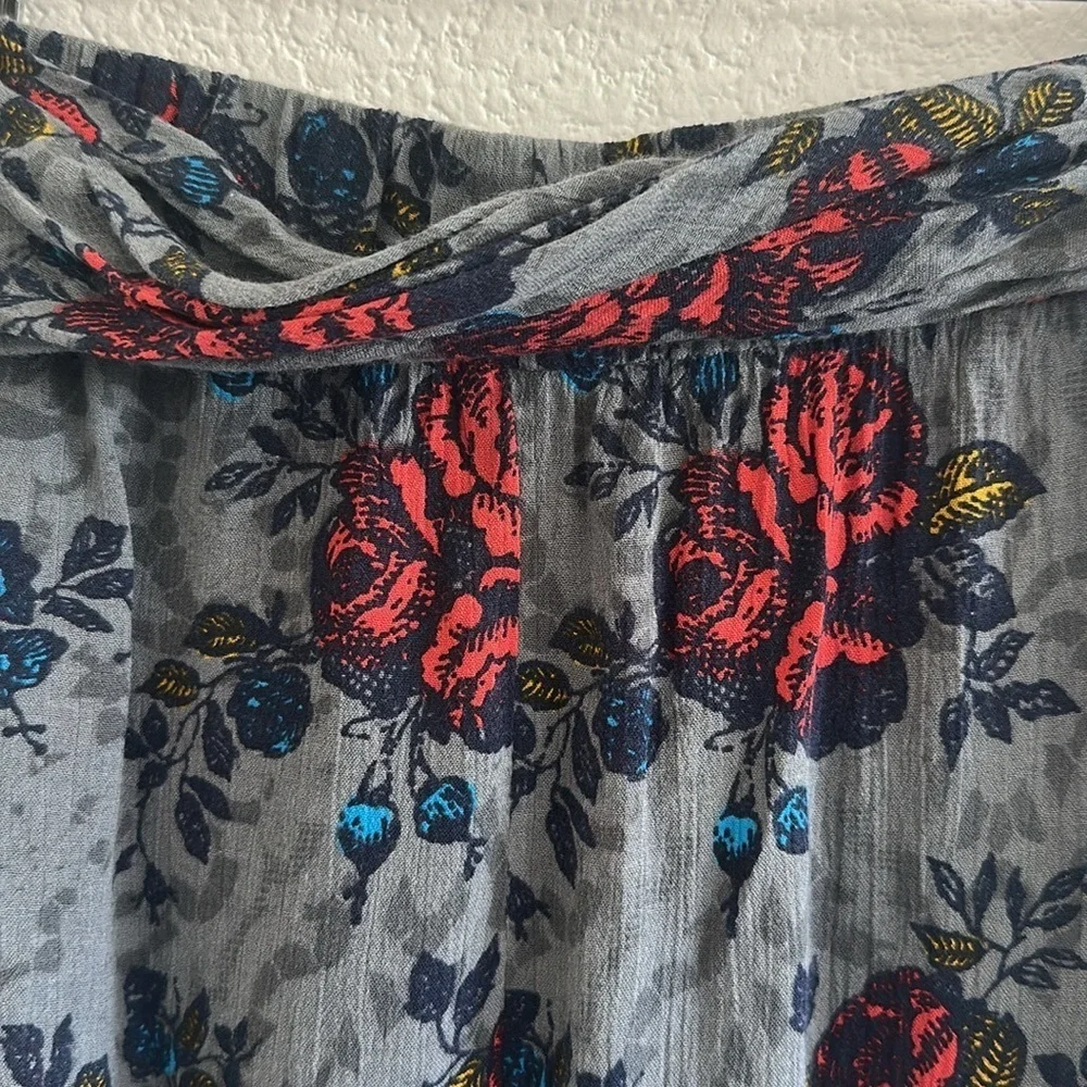 Free People Got Me Twisted Floral Harem Pants